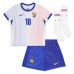 Camisa de Futebol França Kylian Mbappe #10 Equipamento Secundário Infantil Europeu 2024 Manga Curta (+ Calças curtas)